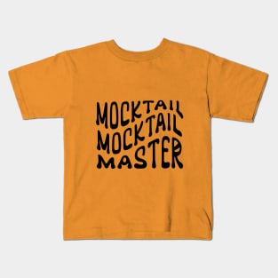 Mocktail Bar Bartender Recipes Mocktail Master Kids T-Shirt